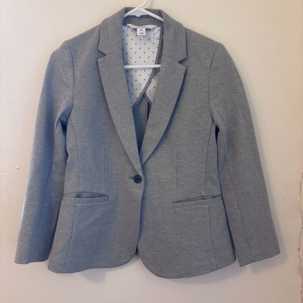 Heather Gray Blazer Women Petite